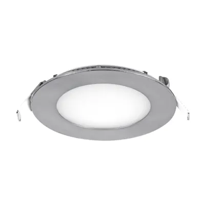 Led Panel Rotund 8w 2700k-3000k Satin Nichel Ф120mm