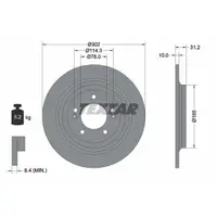 Disc frana TEXTAR 92293403