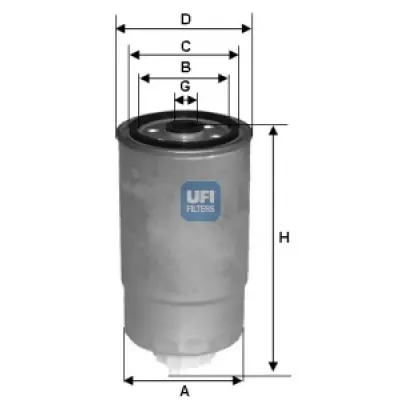 Filtru combustibil UFI 24.434.00