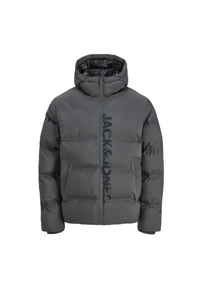 Geaca JACK &JONES Kaito Puffer BF Print 52148 - Gri inchis