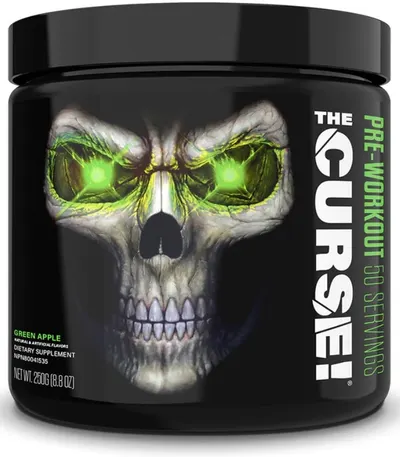 The Curse Pre-Workout, măr verde, 250 g, JNX Sports