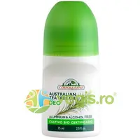 Deodorant Roll-On Racoritor cu Ulei Esential Australian de Tea Tree fara Aluminiu si Alcool 75ml