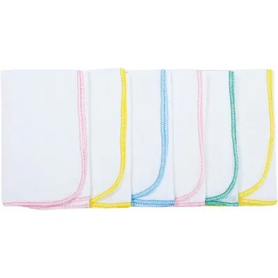 Set 6 scutece tetra Bubaba din bumbac cu multiple intrebuintari 40x40 cm 0 luni+ Multicolor