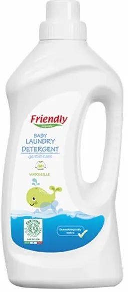 Detergent de rufe Friendly Organic Marseille - Pentru haine de bebeluși, 1 l