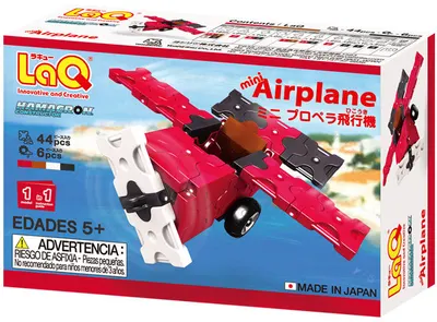Constructor pentru copii LaQ Hamacron - Avion, 50 piese