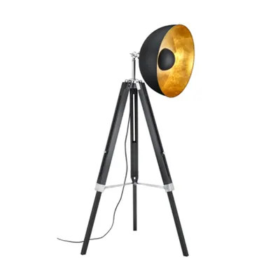 Lampadar Liege 1xMax.60W E27 Negru mat