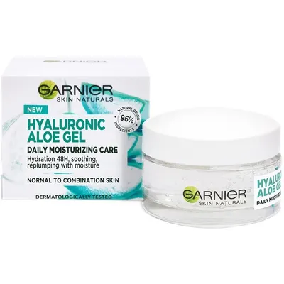 Gel de Fata Hidratant cu Acid Hialuronic si Aloe, Garnier Skin Naturals, 50 ml