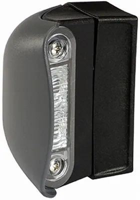 Lumina numar inmatriculare (LED, 12 24V, culoare: negru, culoare sticla: transparent, 57x85mm, lungime cablu: 2500mm)