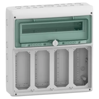 Cofret Kaedra, pentru Prize El., 448 X 460 Mm, 19 Module, 4 deschideri