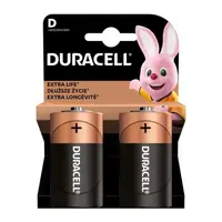 Baterie Alcalina Duracell Basic R20 (D), 2 Bucati, Blister