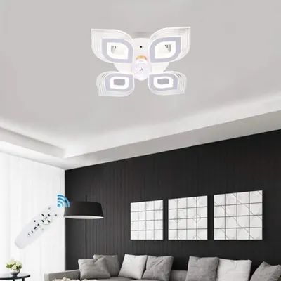 Lustra Led Metis 90w cu 4 Brate 3 Culori+ir