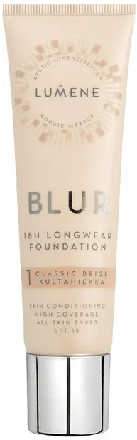 Lumene Blur Fond de ten, SPF15, 1 Classic Beige, 30 ml