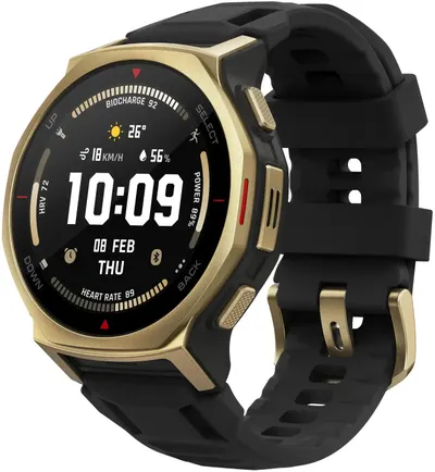 Ceas inteligent Amazfit - T-Rex 3 Pro, 44 mm, 1.32'', negru /auriu