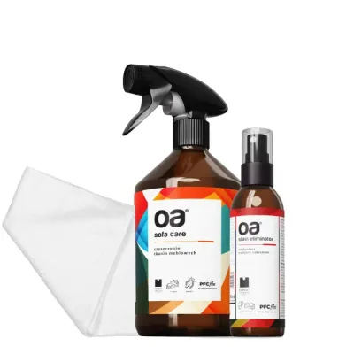 Set pentru curatarea tapiteriei OA Sofa Eliminator 500 ml + 1 Laveta din microfibra 35x35 cm