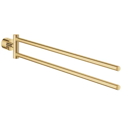 Bara prosop Grohe Atrio 40308GL3, 2 brate, montare pe perete, pivotant, fixare ascunsa, metal, Cool sunrise
