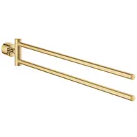 Bara prosop Grohe Atrio 40308GL3, 2 brate, montare pe perete, pivotant, fixare ascunsa, metal, Cool sunrise