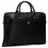 Geanta Guess Triangle Logo pentru Laptop 16inch, Neagra