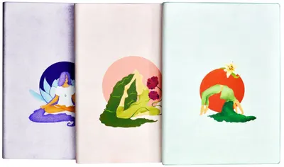 Caiet Victoria's Journals Yoga - Copertă plastică, 96 de foi, format A5, sortiment