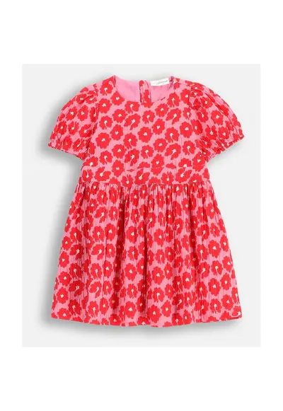 Rochie din tesatura - WC5128201MGK-022 - Rosu/Roz