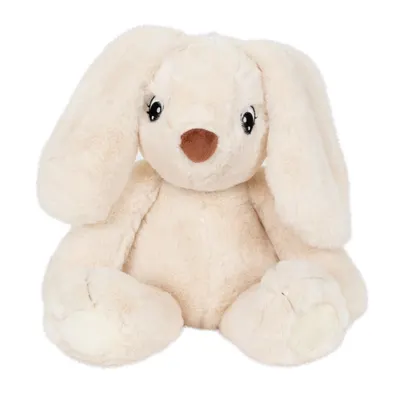 Jucarie de plus, Puffy Friends, Iepuras, Crem, 25 cm