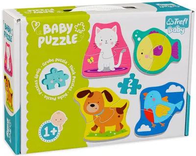 Puzzle Trefl 4 in 1 - Little Animals