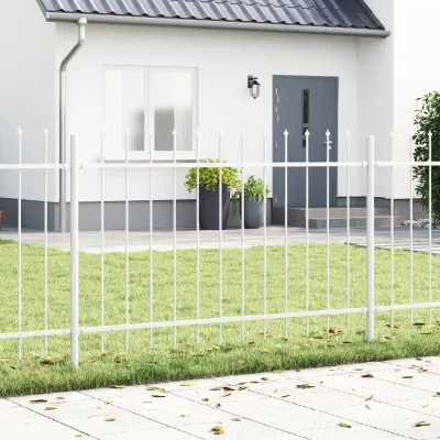 vidaXL Gard de Grădină WOERDEN 4 buc. 6,8 x 1,2 m Alb