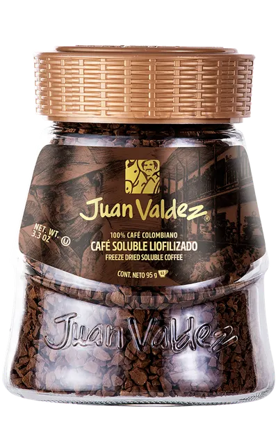 Cafea solubila liofilizata clasica, 95g, Juan Valdez