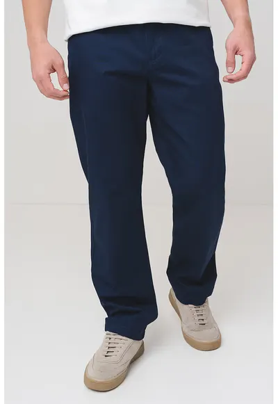 Pantaloni chino drepti Clarke - Albastru ultramarin