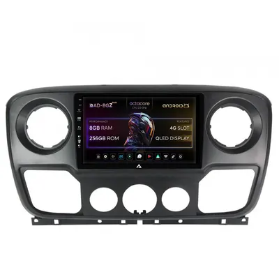Navigatie Opel Movano Renault Master Nissan NV400 (2011-2021), Android, Z-Octacore 8GB RAM + 256GB ROM, 10.1 Inch - AD-BGZ10008+AD-BGRKIT388V2