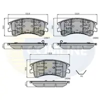 Set placute frana, frana disc COMLINE CBP3950
