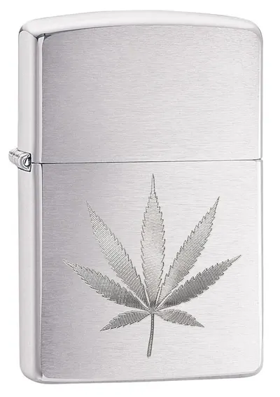 Bricheta Zippo Brushed Chrome, gravata cu laser