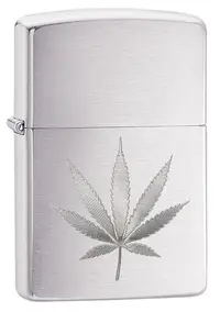 Bricheta Zippo Brushed Chrome, gravata cu laser