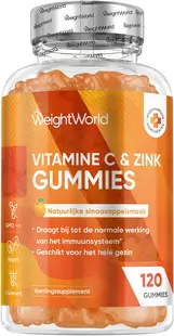 Vitamin C & Zinc, 120 tablete de jeleu, Weight World