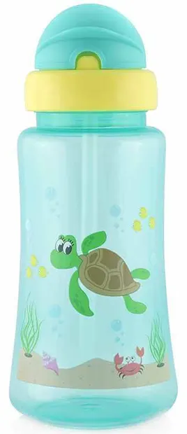 Biberon sport cu paie Lorelli Baby Care - 330 ml, verde