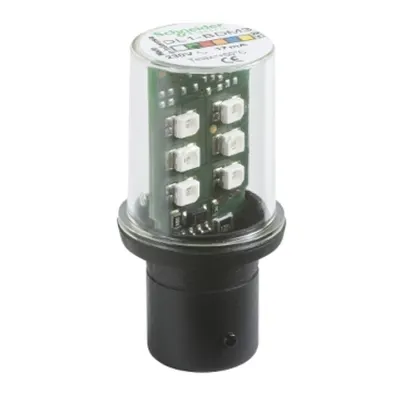 bec Led Protejat cu baza Ba15D, Continuu, Verde, 230 V
