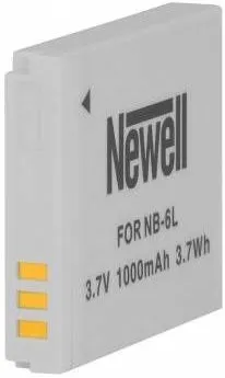 Baterie Newell - NB-6L, substitui la Canon NB-6L, albă