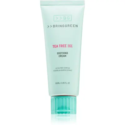 BRINGGREEN Tea Tree Cica Soothing Cream Plus cremă intens hrănitoare cu efect calmant 100 ml