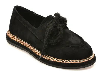 Mocasini GRYXX negri, 3701216, din piele intoarsa