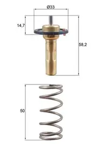 Termostat Lichid Racire (89 C) Potrivit Volvo S60 Ii, S80 Ii, V40, V60 I, V70 Iii; Ford C-Max Ii, Fiesta Vi, Focus Iii, Focus Iii Hatchback, Galaxy Ii, Galaxy Mk Ii 1.6 1.6alk 04.10-12.19
