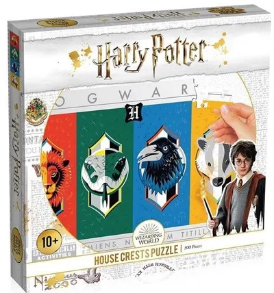Puzzle Winning Moves din 500 de piese - Harry Potter House Crests