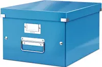 Cutie de depozitare Leitz Click & Store cu manere, albastru