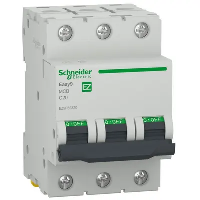 Siguranta automata Easy9 3P 20A 4500A curba C Schneider EZ9F32320