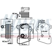 Radiator ulei, ulei motor NISSENS 90977