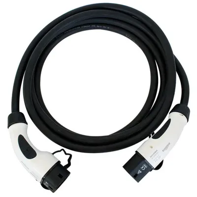 Cablu de incarcare pentru masini electrice de la 62196-2 (Type 2) la 62196-2 (Type 2), 11kW, 16A/380V Ampevo T22-3/16N, negru