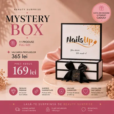 Beauty Mystery Box Premium – 11 Produse Full Size + Cutie Cadou