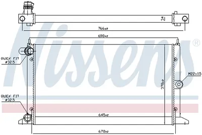 Radiator apa racire motor FORD GALAXY; SEAT ALHAMBRA; VW SHARAN 1.8-2.0LPG intre 1995-2010