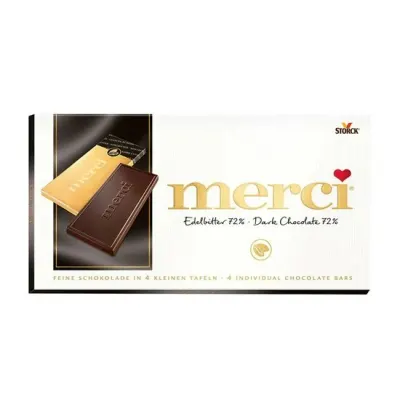Ciocolata neagra cu cacao 72% Merci 100g Engros