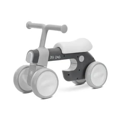 Bicicleta fara pedale cu 4 roti Lorelli Zig Zag Gri