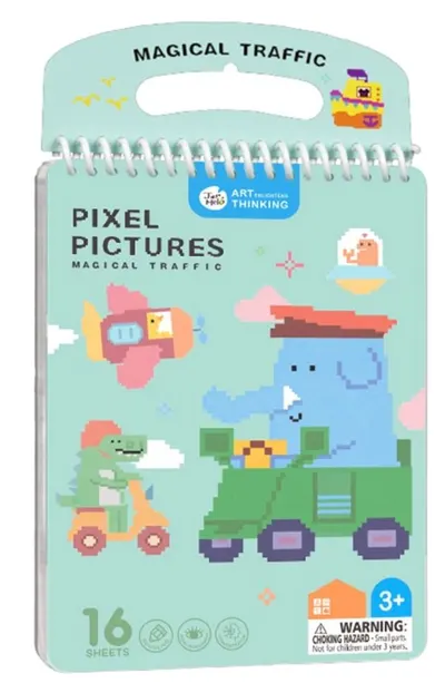 Carte de colorat pixel art Jarmelo - Vehicule