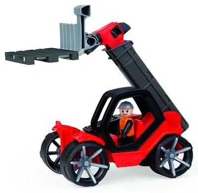 Jucărie pentru copii Lena Truxx² - Încărcător telescopic cu palet, 35 cm